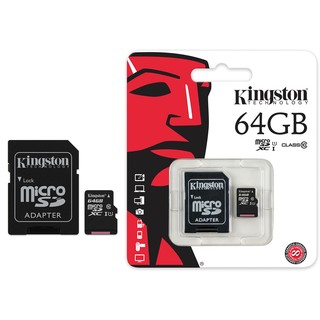 64 GB MICRO SD CARD KINGSTON CLASS 10