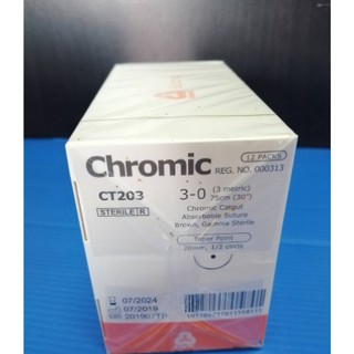 CHROMIC CT203 T 1/2 20 3-0 75 CM. (1 Doz./Box) UNIK