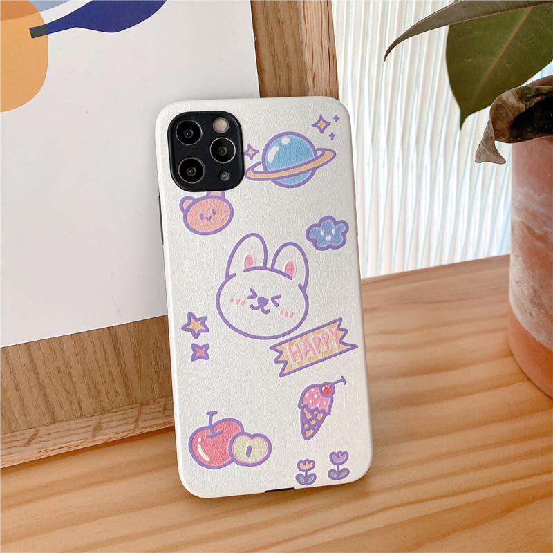 Bear rabbit iPhone soft case 7 7P 8 8P PLUS X XR XS MAX 11 PRO 12 MINI ...