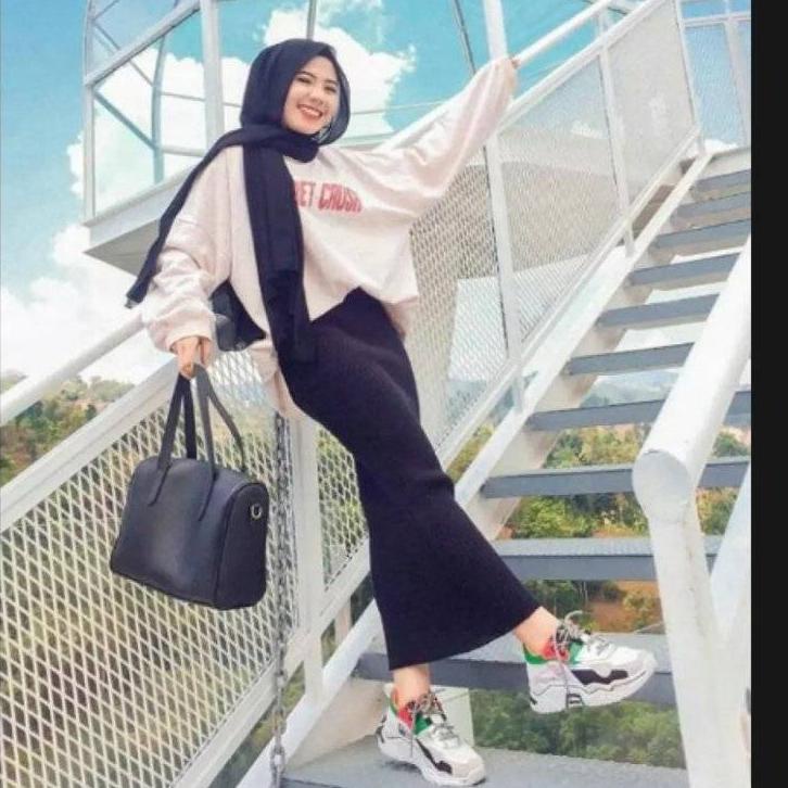 (BEST!) KNIT SPAN SKIRT / STRIP SPAN SKIRT / กระโปรงยาวผู้หญิง