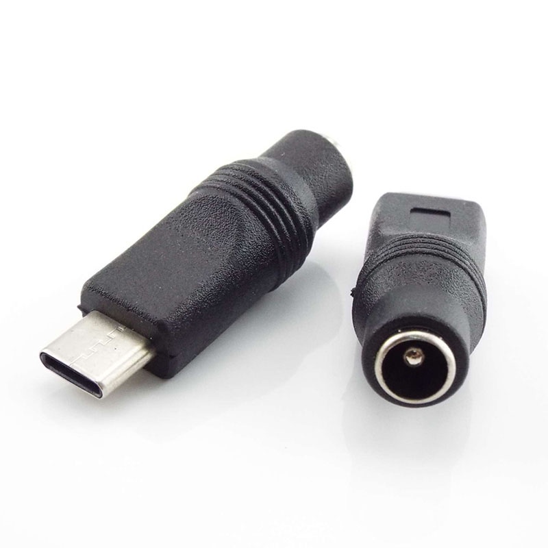 อะแดปเตอร์แจ็คเชื่อมต่อ DC เป็น Type-C USB ตัวผู้ ตัวเมีย ขนาด 5.5x2.1 มม. สําหรับแล็ปท็อป โน้ตบุ๊ก คอมพิวเตอร์ PC