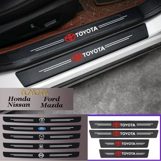 【พร้อมส่ง】รถประตู sill strip Anti-stepping สติกเกอร์ Anti-scratch ประตูเหยียบ Guard strip ป้องกัน GM Toyota Honda Nissan