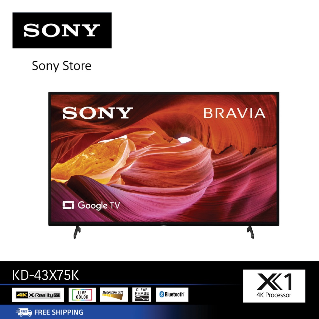 SONY KD-43X75K (43 นิ้ว) | 4K Ultra HD | High Dynamic Range (HDR) | สมาร์ททีวี (Google TV)