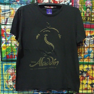 เสื้อยืดมือสอง Usa Disney Aladdin Size L.อก22/ยาว27