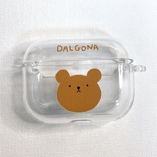 [Bear Bros] เคสใส ดีไซน์น่ารัก สไตล์เกาหลี สําหรับ Airpod Pro