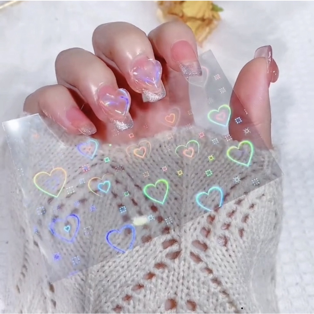 สติ๊กเกอร์ติดเล็บ 3D ลายการ์ตูน ชนิดลอกแปะได้ Nail Sticker
