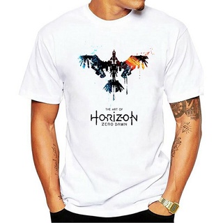 เสื้อยืด พิมพ์ลาย Horizon Zero Dawn สีขาว สําหรับผู้ชาย 540406Size S-5XL