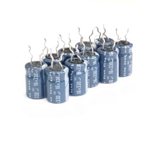 10ชิ้น capacitor 330uF 16v,คาปาซิเตอร์ 330uF/16v