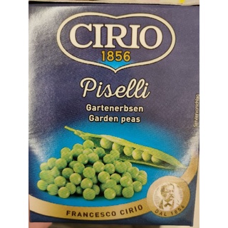 CIRIO 1856 Autentico Italiano DAL PISELLII 380g