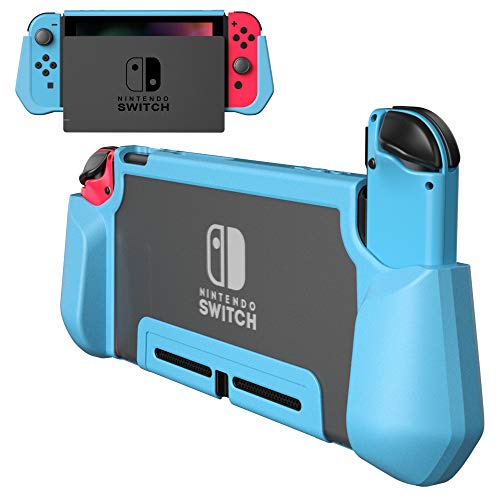 PZOZ [Pluggable Base] เหมาะสำหรับ Nintendo Switch เคสป้องกัน Ns Handle Cover โปร่งใสด้านหลังเปลือกแข็งโฮสต์เชลล์รวมบางเฉียบรวมทุกอย่างรวมอุปกรณ์เสริมสวิทช์เปลือกนุ่ม