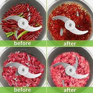 เครื่องปั่นหมูปั่นพริก เครื่องบดหมูผสมอาหาร บดผักแบบไฟฟ้า