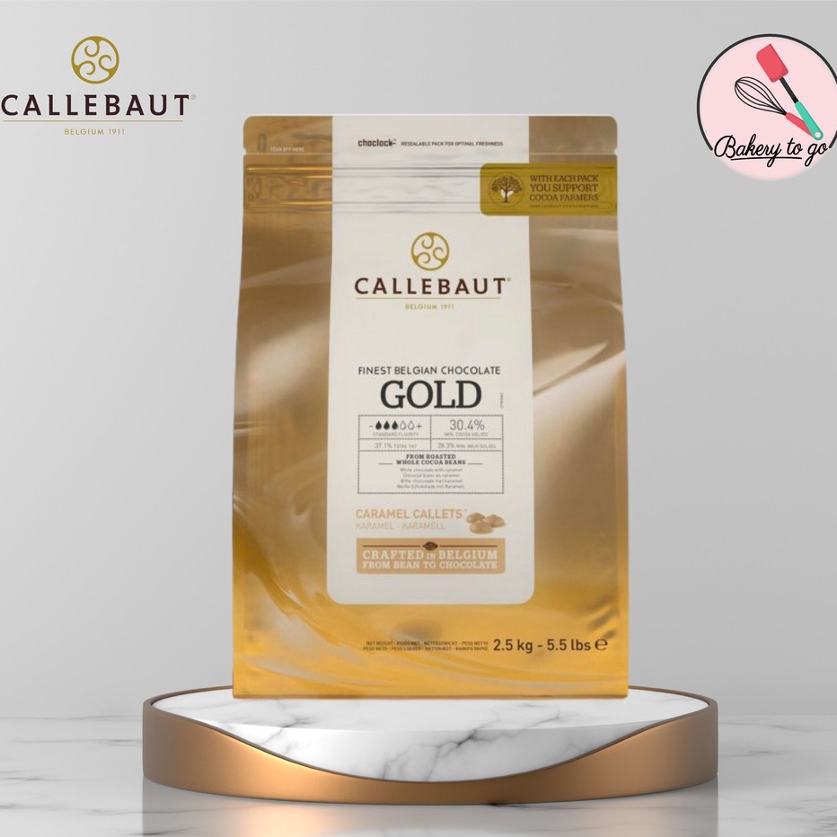 Bakery to Go : ช็อคโกแลตคาราเมล Callebaut Gold Caramel Chocolate Couverture 30.4% ขนาด 2.5kg  **จัดส