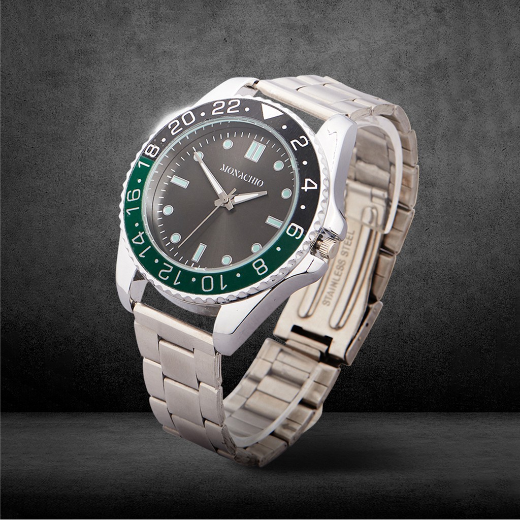 ส่งฟรี MONACHIO นาฬิกาข้อมือ นาฬิกาข้อมือชาย MONACHIO Metal Watch for Men เก็บเงินปลายทาง