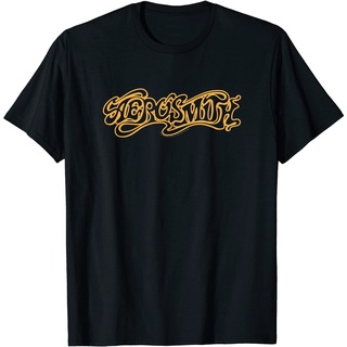 [S-5XL] เสื้อยืด ผ้าฝ้าย พิมพ์ลายโลโก้ Aerosmith Aero สีเหลือง อินเทรนด์สําหรับผู้ชาย