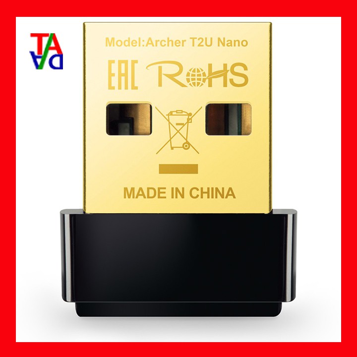 TP-Link T2U Nano AC600 Nano USB Wi-Fi Adapter - สินค้าของแท้