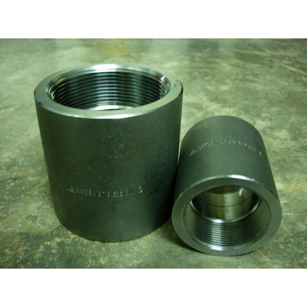 ข้อต่อตรง 1/4" - 1" สวมเชื่อม/เกลียว SW/NPT FULL COUPLINGS Class 3000 ปอนด์  เหล็ก A105