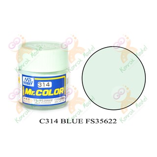 สีสูตรทินเนอร์ Mr.hobby Mr.color C314 Blue FS-635622 Semi-Gloss 10ml