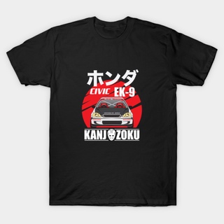 เสื้อยืดวินเทจGildan เสื้อยืด พิมพ์ลาย Likes Jdm Civic Ek9 Kanjozoku สําหรับผู้ชาย และผู้หญิงS-4XL