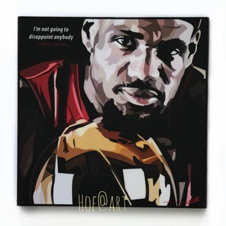 LeBron James #2 เลบรอน เจมส์ Basketball บาสเก็ตบอล รูปภาพ​ติด​ผนัง​ pop art​ กรอบรูป​​ นักกีฬา ของขวัญ​​ แต่งบ้าน