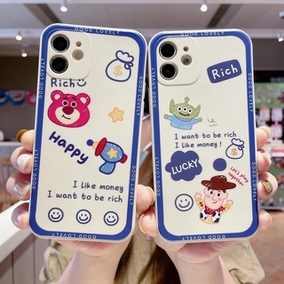 OPPO A16 A94 A93 A54 A15s A15 A53 A52 A92 A5 A9 2020 A91 A31 F9 F11 F1s A59 A37 A3s A12e A83 Reno4 Z 3 5 6 5G Cartoon Side Pattern Anti-shock Silicone Soft Case ST