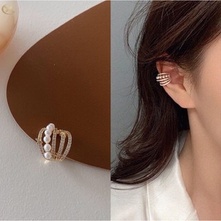 พร้อมส่ง!! ตุ้มหูแฟชั่น earcuff silver 925 แฟชั่นเกาหลี silver 925