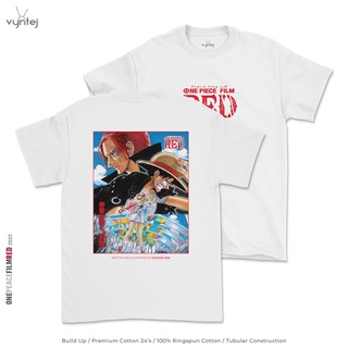 เสื้อยืดโอเวอร์ไซส์เสื้อยืด ลาย One PIECE FILM RED | เสื้อเชิ้ตภาพยนตร์มังงะ - 018S-4XL