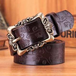 Fin 1 เข็มขัดผู้หญิง Womens Belt รุ่น Luise B12ZX - สีกาแฟ