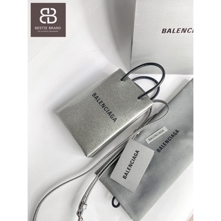 ❌ขายแล้ว❌ Used Balenciaga Glitter Shopping Phone Bag สีพิเศษหายาก แท้ 100% (ไม่แท้ยินดีคืนเงิน)