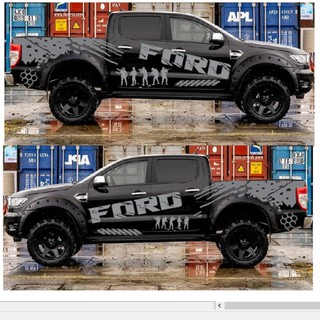 A-020สติกเกอร์ติดรถยนต์ ford rangerสติกเกอร์ลายโคลน สติ๊กเกอร์ลายทหาร สติ๊กเกอร์รถกระบะ สติ๊กเกอร์ฟรอด เรนเจอร์