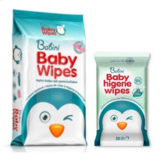 Babini Baby Wipes ทิชชู่เปียก สูตรอ่อนโยนพิเศษ ปราศจากสี น้ำหอม