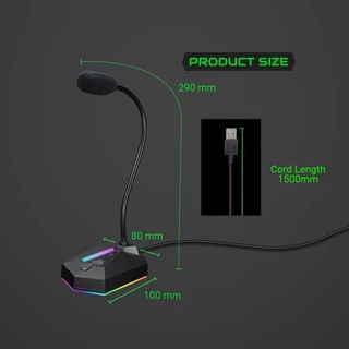 EGA TYPE MC5 ไมโครโฟน Gaming Microphone ไมโครโฟนตั้งโต๊ะ ขนาดเล็กพาพาง่าย เสียงดี เสียงชัด ของแท้รับประกันสินค้า 1 ปี