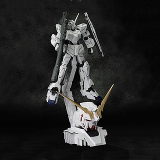 พลาโม Gundam HGUC 1/144 RX-0 Unicorn Gundam Unicorn Mode + Head Display Base by Bandai