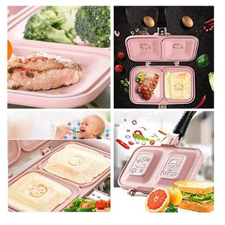 กระทะสองหน้า Didinika Hello Bear Double Grid Pan
