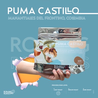 Rolling Roasters เมล็ดกาแฟคั่วอ่อน COLOMBIA PUMA CASTILLO - ขนาด 100g , 200g