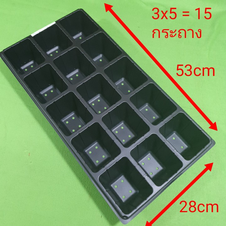 ถาดเพาะชำ ถาดเพาะเมล็ด ขนาด 15 หลุม 21 หลุม 32 หลุม Seedling tray  Seeding tray size 15 holes, 21 ho