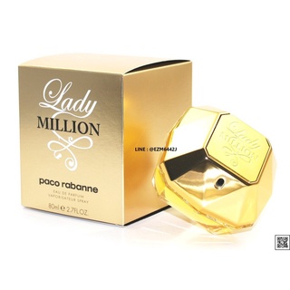 น้ำหอมแท้ PACO RABANNE LADY MILLION FOR WOMEN EAU DE PARFUM SPRAY 80 ML ของใหม่ กล่องซีลเหมือนกับห้าง