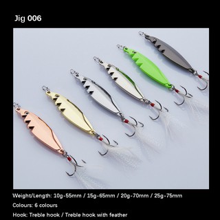 1pc Micro Metal Jig (10g,15g,20g,25g) Gear Fishing Lures Sinking Bait