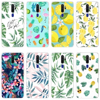 OPPO a9 a5 2020 a31 2020 a3s a5s a71 a1k a37 Case TPU Soft Silicon Protecitve Shell Phone casing Cover Summer Pineapple Lemon Cactus