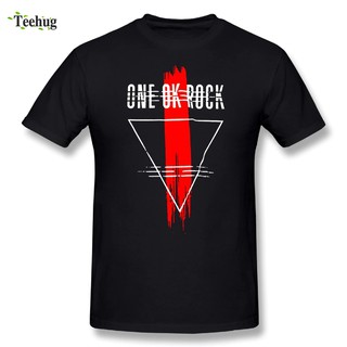 เสื้อยืดผ้าฝ้ายเสื้อยืดแฟชั่นผู้ชายพิมพ์ลายกราฟฟิก One OK RockL XL  XXL 3XL