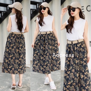 🌈🌿🌼🌺🌸💙🇰🇷 Jeans Floral Long Skirt🇰🇷💙