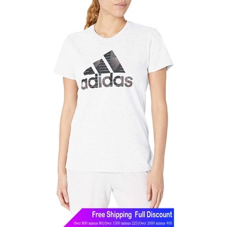 Adidasเสื้อยืดแขนสั้น Adidas Womens Badge Of Sport Graphic Tee AdidasMens Womens T-shirts~[|