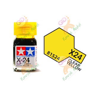 สีสูตรน้ำมัน Tamiya Enamel X24 Clear Yellow 10ml