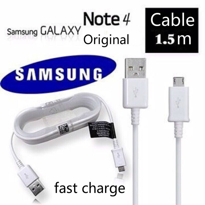 สายชาร์จ Micro USB 1.5 ม. 150 ซม. สําหรับ Samsung Android S6 S7 Note4 Note5 J5 J7