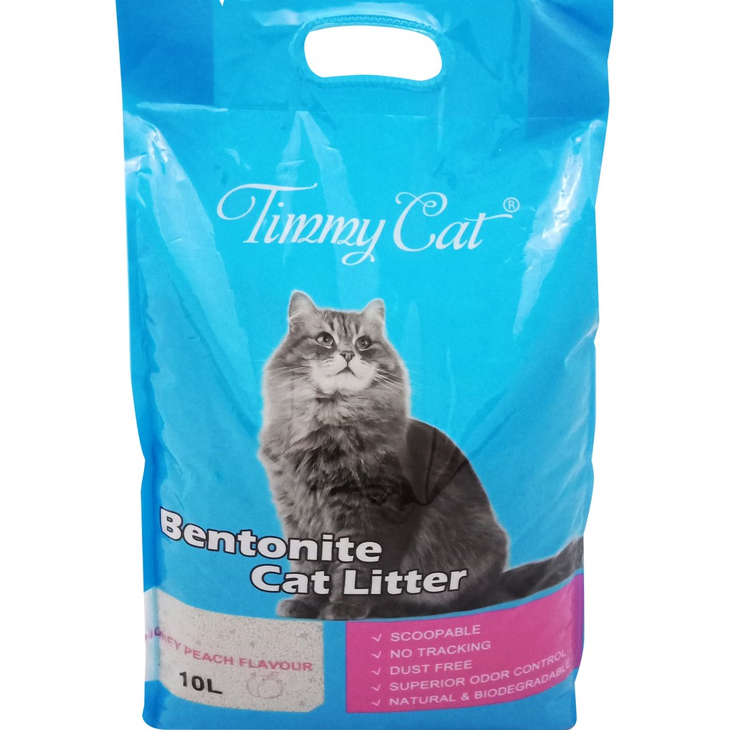 Goodies Bentonite Cat Litter ทรายแมว ขนาด 10 ลิตร กลิ่นฮันนี่พีช (แพค 1 ถุง)