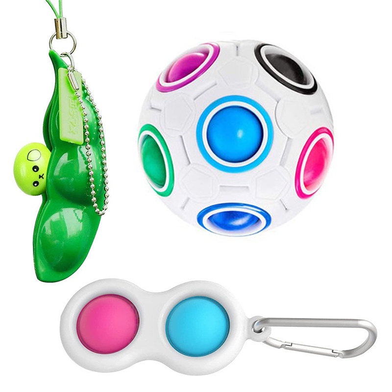 new322PCS Cheap Pop Its Sensory Fidget Toy Pack Set Stress Relief Toys