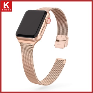 สายนาฬิกาข้อมือสเตนเลส โลหะ สําหรับ band for Apple Watch 8 7 6 5 4 3 2 1 SE 41 มม. 45 มม. 44 มม. 40 มม. 42 มม. 38 มม. strap for iWatch