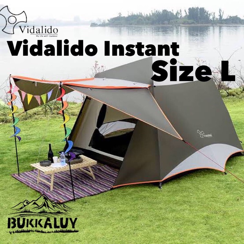 เต็นท์ Vidalido Instant Cabin size L / XL รุ่นใหม่ ปี2022 เสาอลูมิเนียม