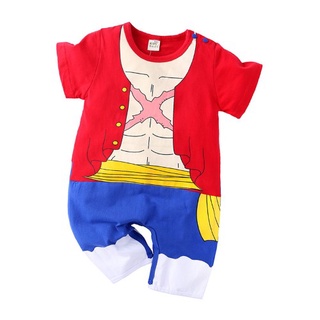 7C36 ของขวัญเยี่ยมคลอด ชุดเด็กเล็ก ลูฟี่ จากการ์ตูน วันพีซ Baby Luffy - Onepiece