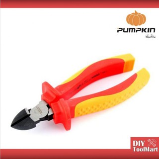 PUMPKIN PRO คีมหุ้มฉนวน VDE  ปากเฉียง 6" (14811)