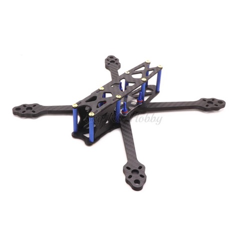 Johnny FPV 5 นิ้ว 227 มม. กรอบคาร์บอนไฟเบอร์พร้อมขาตั้งอลูมิเนียมสีน้ําเงิน